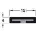 Intumescent Strip Plain Depth 4 mm FD30 rating length 2100 mm width x depth: 15 x 4 mm brown