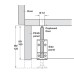 Plinth Adjusting Fitting with Supporting Bracket Load Capacity 130 kg Steel Screw fixing Installation height min. 80 mm adjustment 18 mm - New number for 637.30-0050