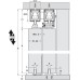 Fitting Set for Sliding Interior Doors Telescopico Top hung system For 3 doors max. door weight 80 kg