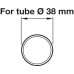 Tube Spigot Joint Bar Railing System Ø 38 mm length 112 mm