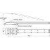 Ball Bearing Cable Carrier Accuride CC5AD Disconnects from drawer/chassis
