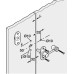 Indicator Bolt Cubicle Fittings 316 L for Glass Partitions PBA Stainless steel fittings Satin finish