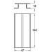 Plinth Connector Flexible for Use with PVC Plinth Panel Brushed matt silver