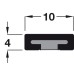 Intumescent Strip Plain Depth 4 mm FD30 rating length 1050 mm width x depth: 10 x 4 mm white