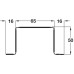 Finger Guard Commercial Length 1960 mm Plastic Long anticipated life span Length 1960 mm brown