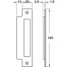 Mortice Bathroom Lock Modular Latchbolt Operated by Lever Handles Deadbolt Operated by Turn Standard Follower size 8 + 5 mm backset 57 mm case size 76 mm satin stainless steel