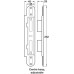 3 Point Deadbolt 45 mm with Lock Unit Centre Keep and Top/Bottom Keep Brass bolts zinc plated steel forend
