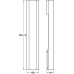 Wall Fixture for Brick Walls Width 150 mm Programma Cap Range PBA For installation of drop down support rails Dim. A 835 mm