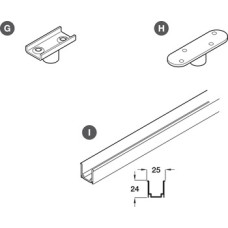 Bottom Guide Roller for Interior Doors SF-A300 and SF-A84 Top hung system For recess mounting