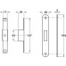 Deadlock Case Mortice Cylinder Radius Forend Case Size 92 mm Startec Backset 60 mm case size 92 mm satin stainless steel