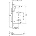 Bathroom Lock Mortice Radius Forend Case Size 92 mm Startec Backset 60 mm case size 92 mm satin stainless steel