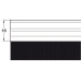 Brush Strip Length 914 mm Aluminium or PVC White PVC