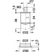 Push Button Cylinder Ø 22 mm Locking Pin with M5 Internal Thread For wooden sliding doors and for installing in lock panel Keyed alike: key change H1