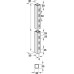 Four Sided Column 30 x 30 mm Length 2600-3000 mm Shoptec Shopfitting System Plastic coated steel White RAL 9003 finish length 3000 mm single slotted on two sides