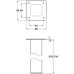 Table Leg Square 710 mm High 50 x 50 mm Chrome (New number for 635.06-0027)