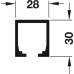 Top Track Single for Sliding Interior Doors Hawa-Junior Top hung system Length 3000 mm