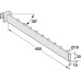 Clothes Hanger Rail Removable Inclined Shoptec Shopfitting System inclined with balls Chrome plated finish