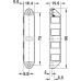 Magnetic Catch Pull 8.0 kg for Screw Fixing Surface Mounted Nickel plated