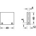Glass Holder Bar Railing System Stainless steel or Brass Polished chrome finish