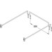Filing Rails with Stop Rails for Drawer Length 450-550 mm Screw fixing For drawer length 500 mm