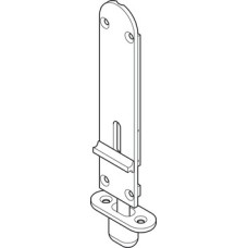 Flush Drop Bolt without Lock for Folding Patio Doors Slido Fold 100-U Top hung end folding system Length 190 mm gold finish