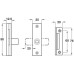Rim Lock Captive Key Budget Steel Zinc plated Lock