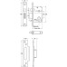 Mortice Sashlock Lock Case Only Steel and Zinc Alloy Backset 44 mm case size 67 mm brass effect