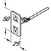 Spare Control Switch for Flexi Height Adjustable Worktop System Ropox Black finish