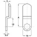 Cranked Cam for Use with Padlockable Cam Locks Dim. A 50 mm