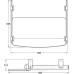 Pull Out Keyboard Tray Installed Length 438 mm Width 532 mm Height 114 mm Izon® Maximum load carrying capacity 20 kg Black finish