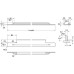Profile Handle Aluminium Lengths 148-1198 mm Portobello Stainless steel effect length 148 mm
