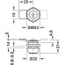 Cylinder Cam Lock with Cranked Cam and Nut Attachment Nut fixing standard profile Closure direction 180° 1 (2-8) keyed to differ