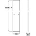 Template 935 x 90 mm Programma Cap Range PBA To aid installation of 980.77.306 in plasterboard wall Dim. A 935 mm