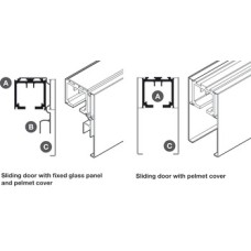 Track and Channel for Interior Doors SF and Hawa-Junior Top hung system Top track