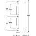 Strike Plate for Narrow Style Sashlock Case Stainless steel