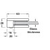 Glass Holder Suitable for Wall Installation PVD coated zinc alloy Stainless steel coloured