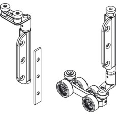 End Meeting Set Mortice for Folding Patio Doors Slido Fold Bottom rolling system end folding system Gold finish