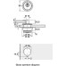 Glass Door Cam Lock Push and Turn Cylinder Lock H 1–keyed alike