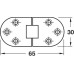 Table Hinge Self Supporting Folding Polished nickel plated