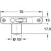 Cylinder Ø 18 mm for use with Mortice Lock Case Keyed alike: key change FH1