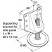 Plinth Adjusting Fitting Partition Adjuster with Bracket Steel 25 mm adjustment Load capacity 200 kg