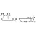 Door Stop with One Dowel Plastic with PVC Buffer For series drilled holes White