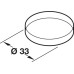 Protective Cap for M10 Plinth Adjusting Screw Plastic Transparent Ø 33 mm