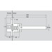 Concealed Door Closer Kit Zinc Alloy with Plated Steel Links Soss For interior doors Satin brass plated