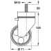 Swivel Castor for Assembly of Rondella Table Leg or for Bespoke Design With brake for wheel and guide movement For Ø 60 mm tube load capacity 150 kg