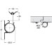 Finger Protection System Blind Length 1925 mm Aluminium and Synthetic Fibre Athmer NR-25 For outer edge of rebated doors Silver coloured
