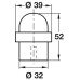 Door Stop Floor Mounted Ø 39 mm Stainless Steel Rubber Buffer Startec Concealed floor fixing Satin