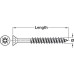 Exterior or Decking Wood Screw Countersunk Head with PZ Cross Slot Length 75 mm Ø 4.5 partially threaded PZ2