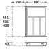Wooden Expanding Cutlery Insert for Drawer Depth 440-500 mm eXTray European oak 408 mm deep for drawer depth 440 mm 300-530 mm insert width for drawer width 400-600 mm