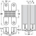 Concealed Hinge 180° for 14-26 mm Panel Thickness Maximum door thickness 18-20 mm